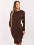 Vestido basic chocolate ajustado