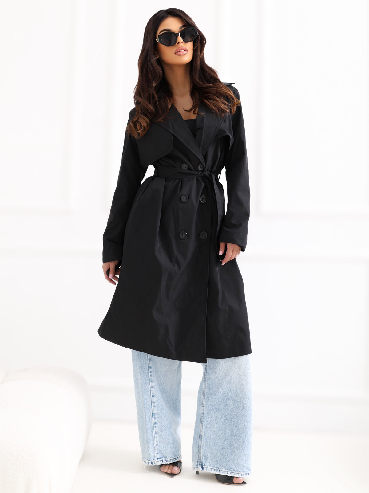 Trench Negro de Entretiempo