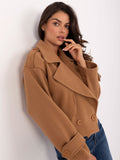 Trench corto camel RUE PARIS