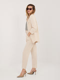 Conjunto beige con pantalón cigarrillo RUE PARIS