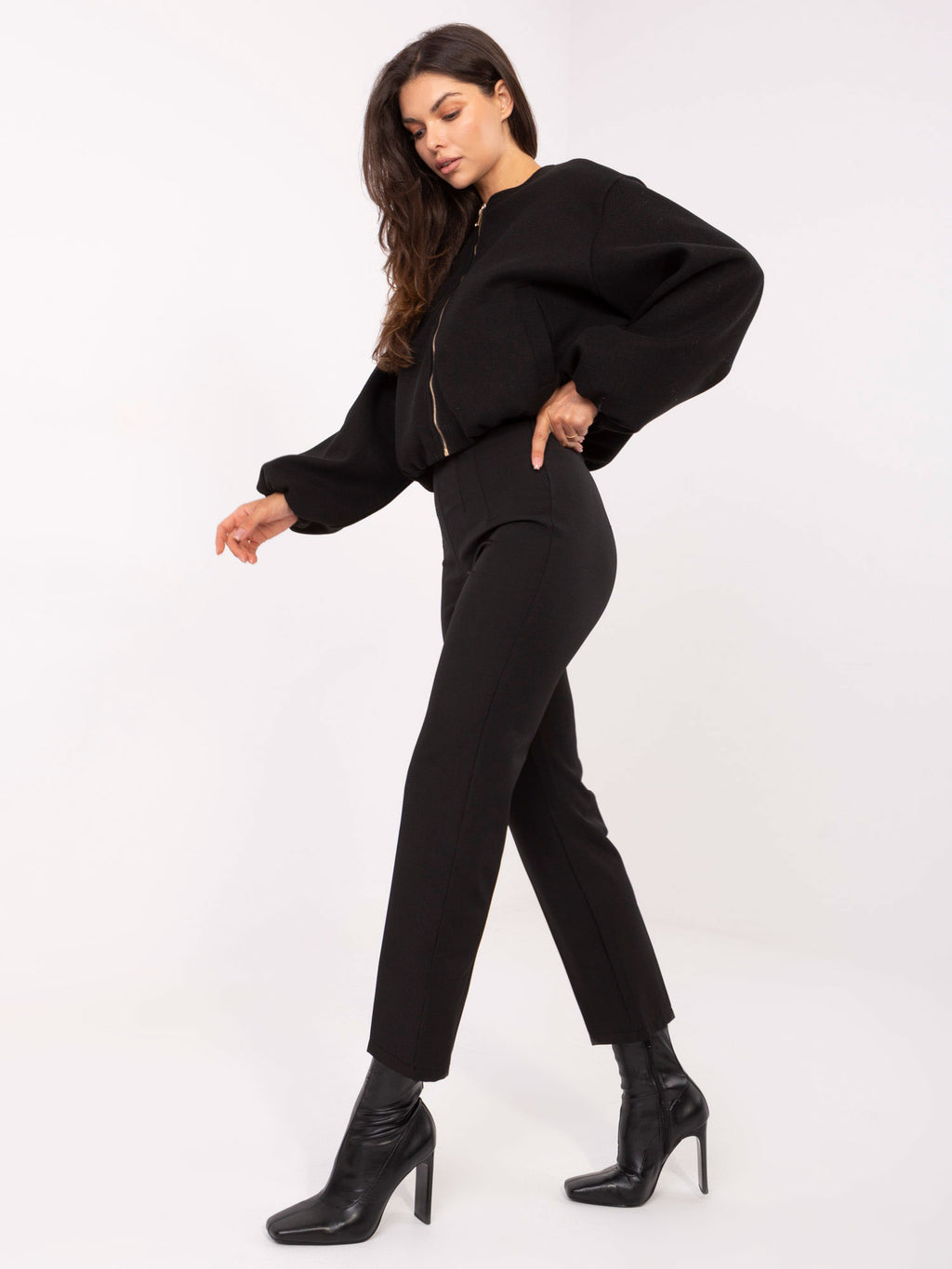 Pantalón elegante 7/8 negro
