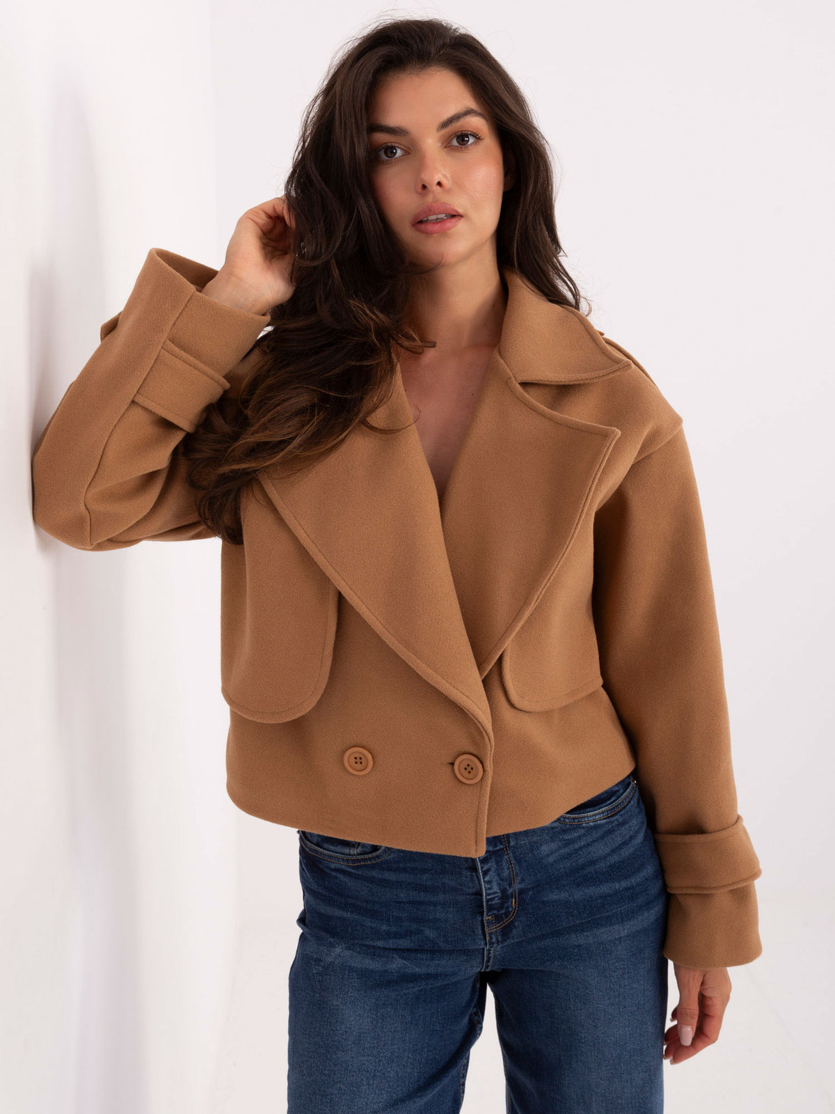 Trench corto camel RUE PARIS
