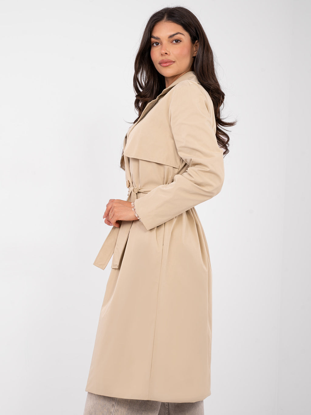 Trench Camel Claro con Forro