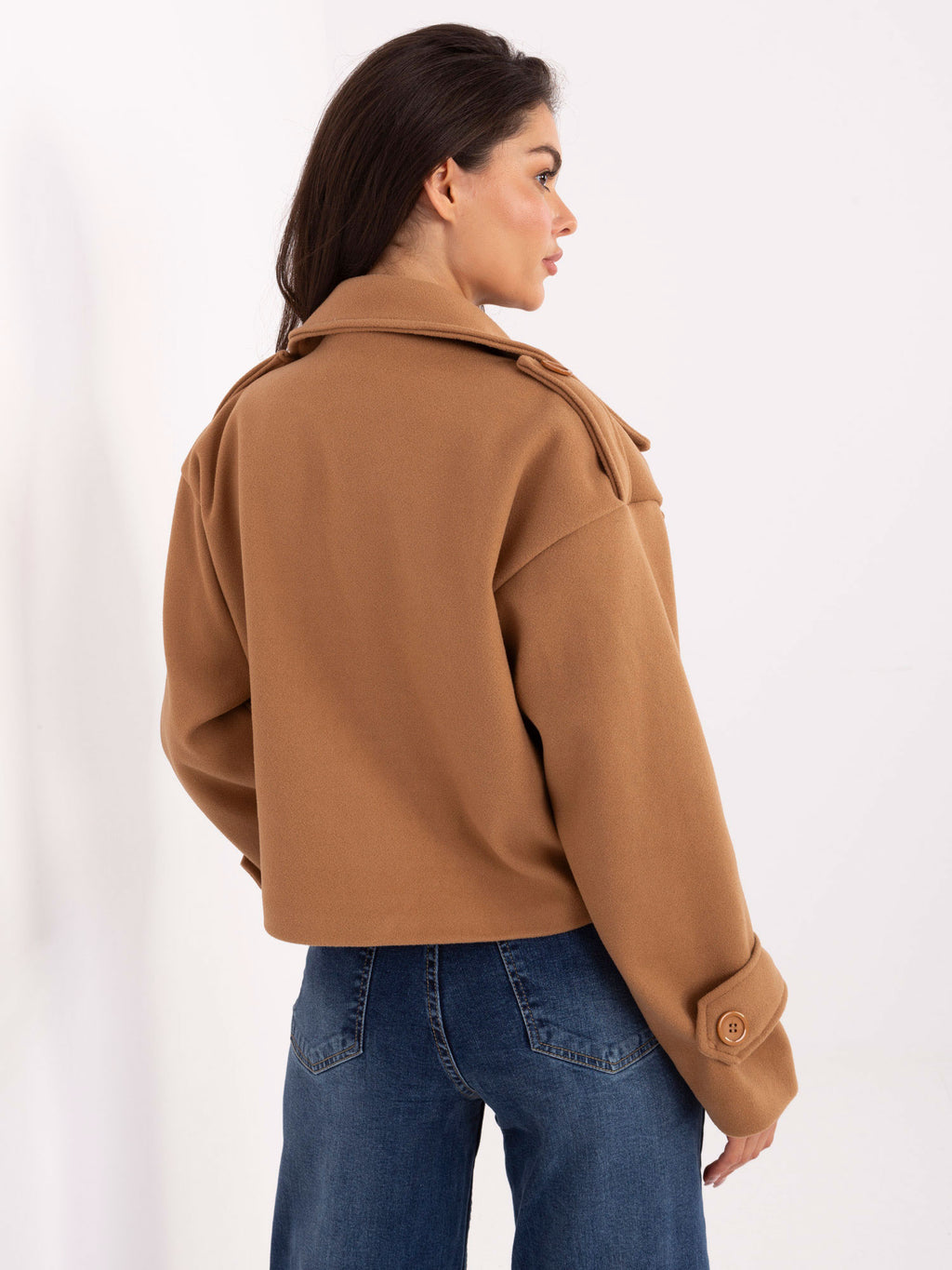 Trench corto camel RUE PARIS
