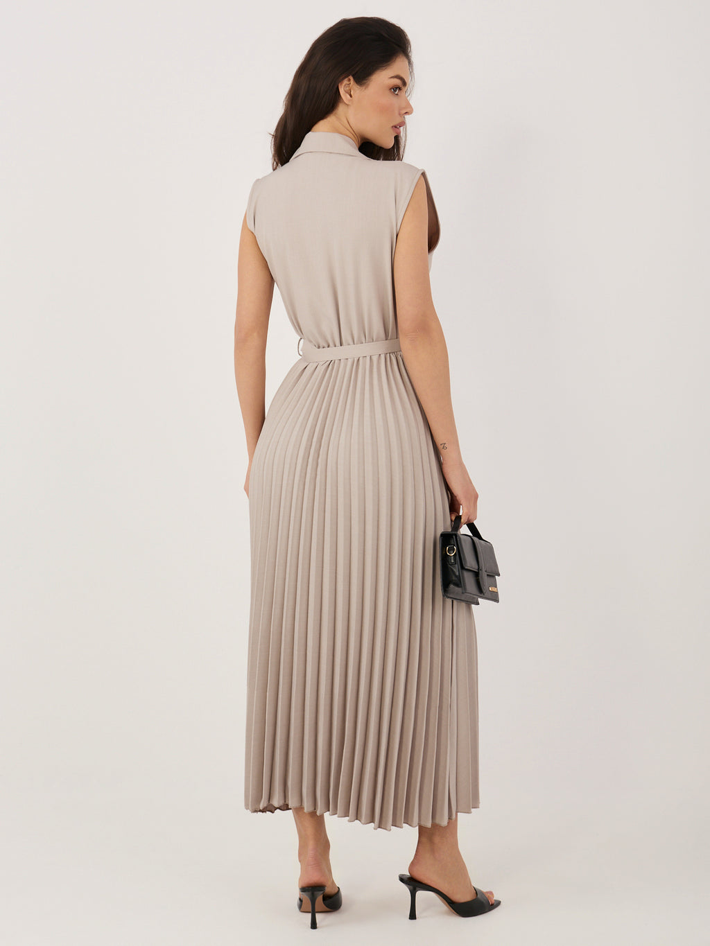 Vestido fango estilo chaleco RUE PARIS