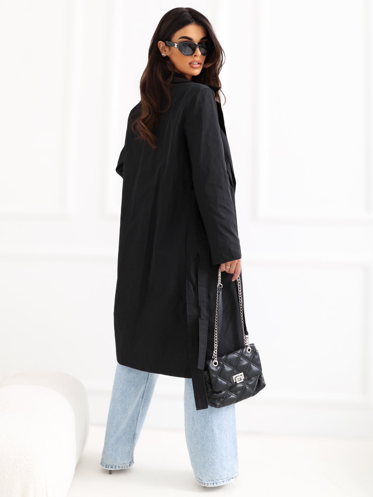 Trench Negro de Entretiempo