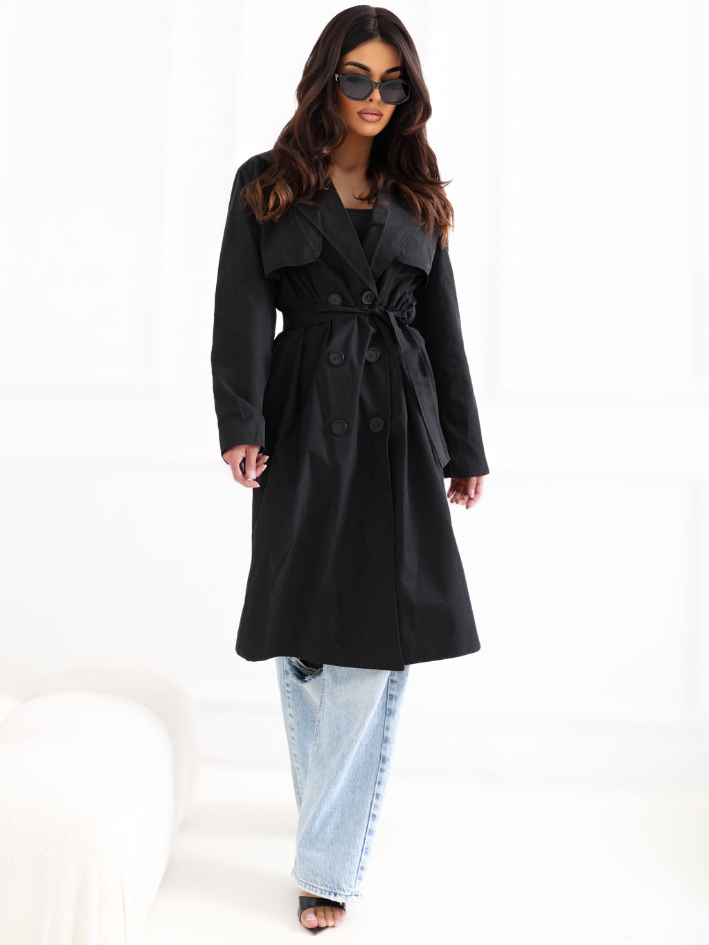 Trench Negro de Entretiempo
