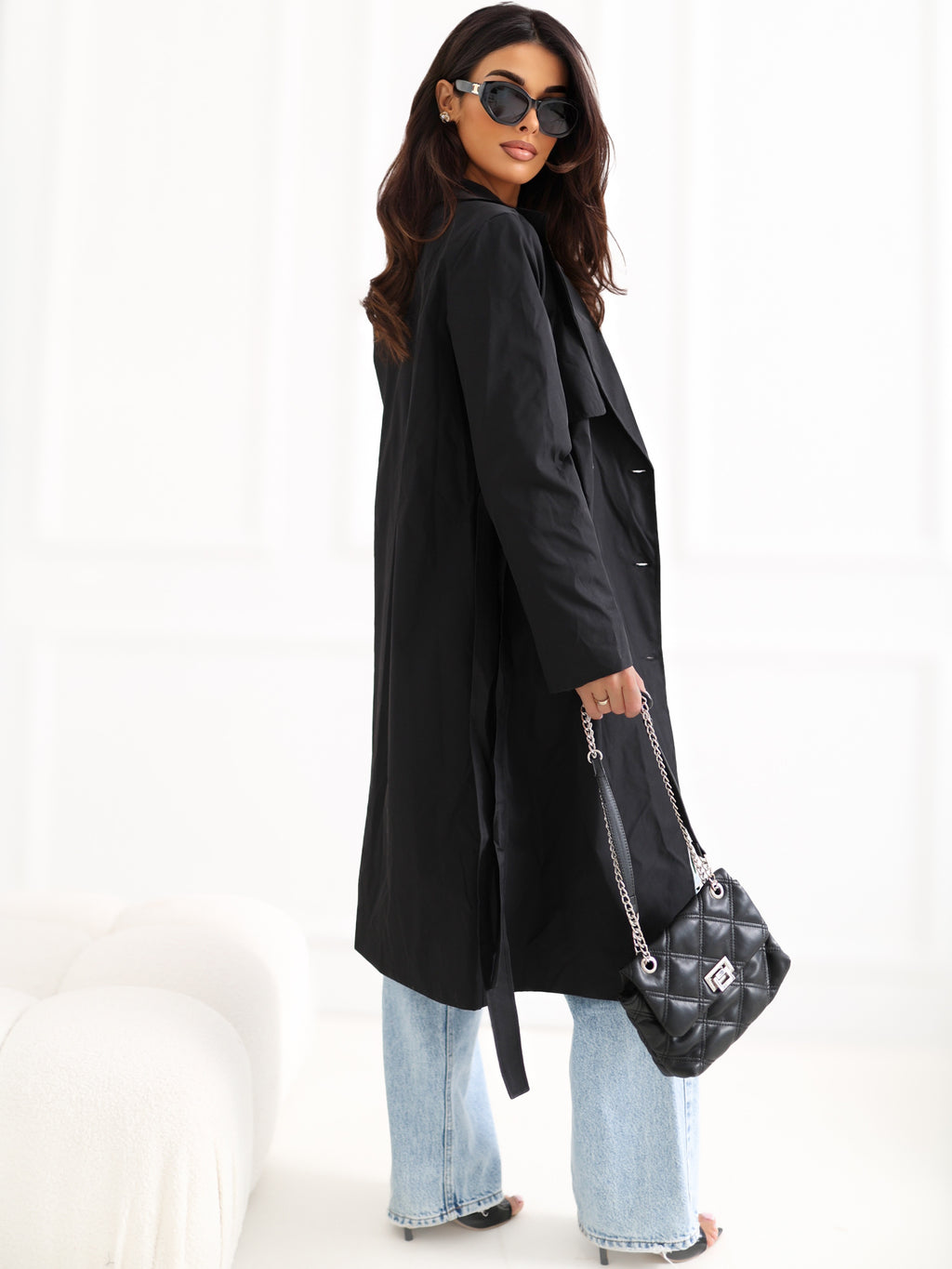 Trench Negro de Entretiempo